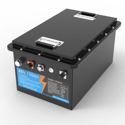 Chine 48V 51.2V 105Ah chariot élévateur personnalisé batterie au lithium LiFePO4 phosphate 5000 fois à vendre