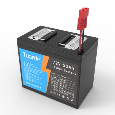 Chine 72V 50Ah AGV moteur LiFePo4 batterie au lithium-ion 5000 fois Pour bateau ISO14001 à vendre