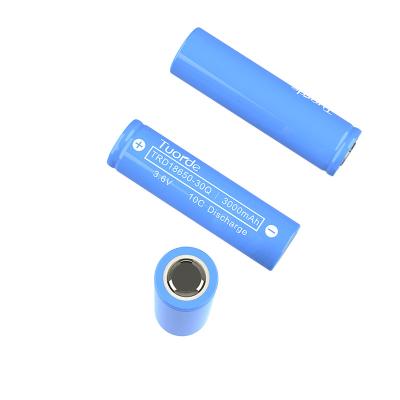 China Batería de litio de alta potencia de descarga 18650 3000mAh Células cilíndricas de 10C en venta