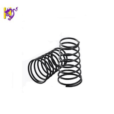 China Custom Conical Small Stainless Steel Coil Semicircle Concial Compression Spring With Galvanized Black for sale