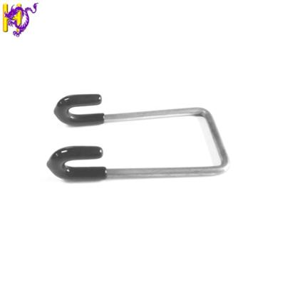 China Spiral Hanging Bent Stainless Steel Hook Guides Spring With Rubber Sleeve For LED Light for sale