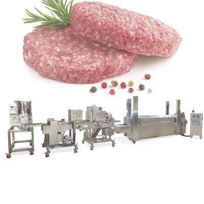 China Hamburger meat pie making machine burger production line chicken nuggets production line for sale