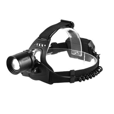 China Convenient 200H zoom fit 3*AA battery hunting headlamp with rear indepent warning light RB02 for sale