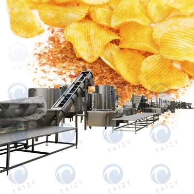 China High Efficiency Potato Chips Line Fully Automatic Industrial Jelly French Fries Production Line Fresh Potato Cassava Finger Chips Making Machine Price for sale