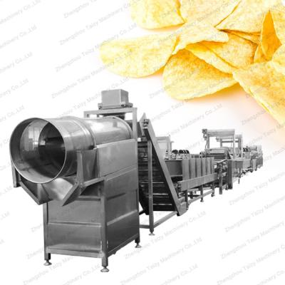 China High Efficiency Potato Chips Line 150 Kg Potato Chips Making Machine Production Line Factory Semi-automatic Cost for sale