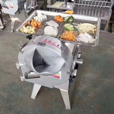 China Slicing Adjustable Size Ginger Vegetable Cutting Machine Spinach Yellow Turnip Tomatoes Sweet Potatoes Fruit Slicing Machine for sale