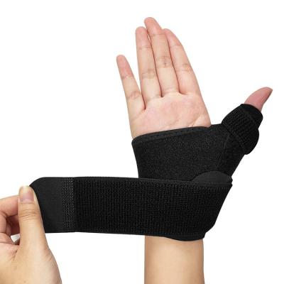 China Adjustable Elasticity Breathable Logo Custom Lightweight and Breathable Sprained Thumb and Wrist Stabilizer Splint and Carpal Tunnel Support for sale