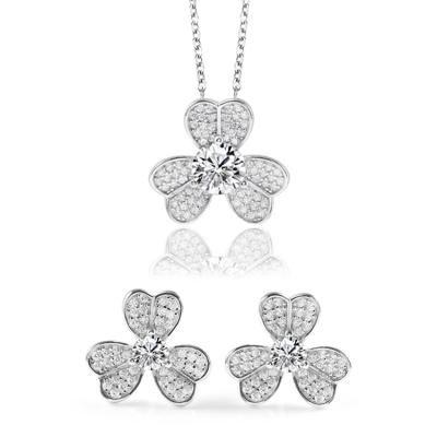 China CLASSIC Fashion Jewelry Sets 925 Sterling Silver Wedding Jewelry Set For Women for sale