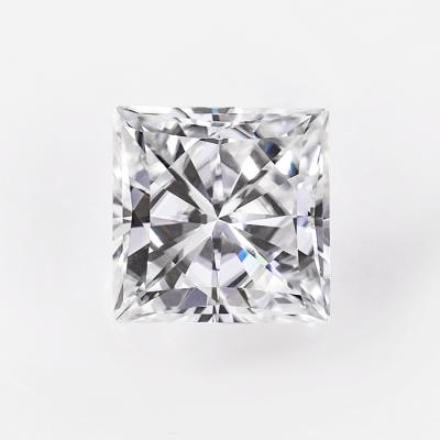 China Princess High Temperature Resistance Moissanite Synthetic White Stone Price Square Moissanite for sale