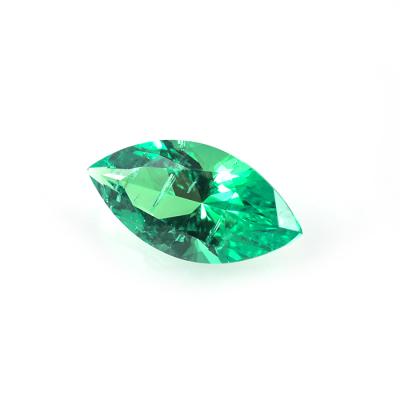 China Star 3.5x7 mm Marquis Shape Marquis Cut Hydrothermal Green Loose Gemstone for sale