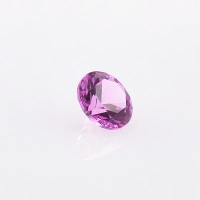 China High Temperature Loose Resistance Lab Grown Round Diamond Cut Rose Red Gemstones for sale