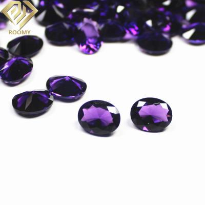 China High Temperature Resistance Oval Cut Purple Amethyst Hydrothermal Quartz Crystal for sale