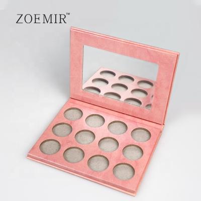 China EYE Make Your Own Cardboard Eyeshadow Palette 12 Colors For Satin Eyeshadow for sale