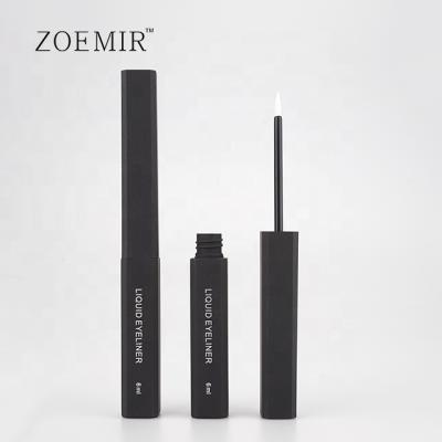 China Cosmetics 2021 New Design Black Square 6ml Liquid Eyeliner Tubes Packaging for sale