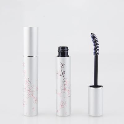 China Cosmetics Russia Hot Round Makeup Aluminum Mascara Tube Packaging With Private Design for sale