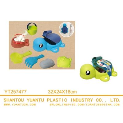 China PP Sand Plastic Beach Tool Toy Set Turtle Watering Can Scoop Shovel Series for sale