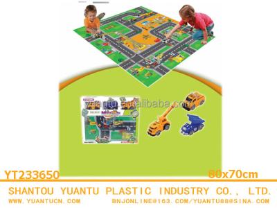 China Sports Toy Kid Baby Cars Traffic Folding Touch Kick Play Mat Play Mat Cover for sale