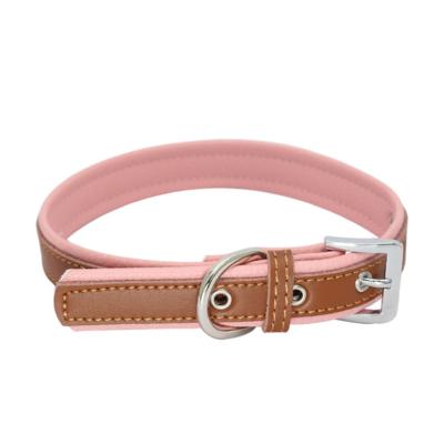 China Viable Wholesale Custom Soft Leather Dog Chain Traction Supplies Pet Collar for sale