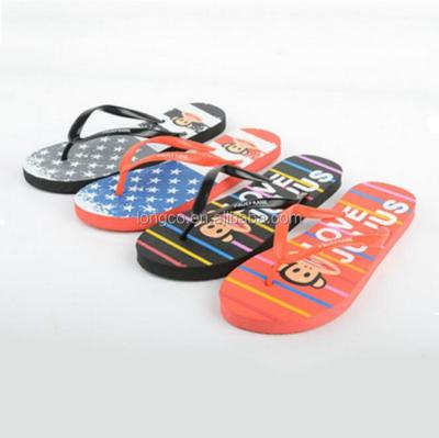 China Flip Flops 2017 Wholesale Cheap Custom Logo Lovers Cartoon Beach Flip Flops for sale