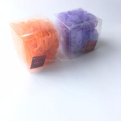 China Plastic Soft Mesh Bath Sponge In PVC Box for sale