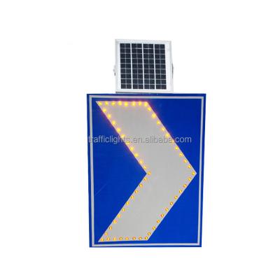 China Solar Warning Chevron Pavement Safety Signs Lit Signs for Road Safety for sale