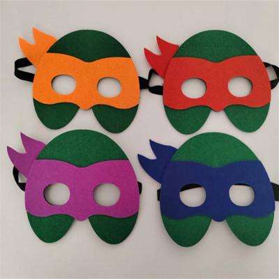 China Other Halloween Mask Customized DIY Turtle Felt Children's Felt Eye Mask Monochrome Eye Mask Wholesale for sale