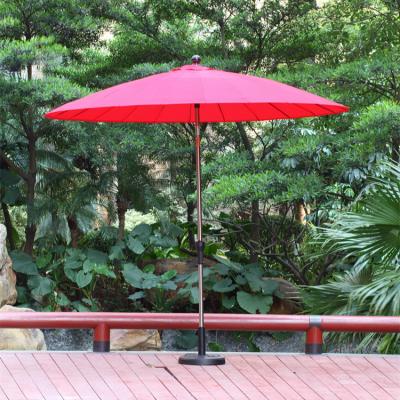 China Round Table And Chairs Outdoor Umbrella Aluminum Pole Large Size Parasol for sale