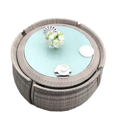 China Hot Selling Design Durable Space Saving Table And Chairs Creatively Round Table for sale