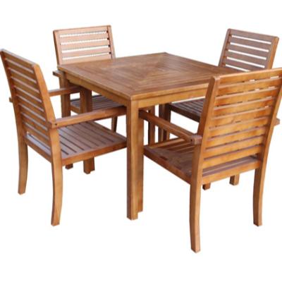 China Space Saving Durable Hot Selling Wooden Dining Table and 6 Chair Set for sale