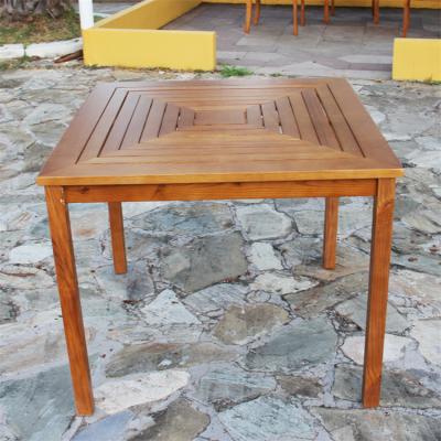 China Durable Waterproof Moisture Proof Luxury Outdoor Picnic Dining Solid Wood Table And Chairs Set for sale