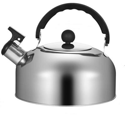 China Wholesale Sustainable Water Kettle Stainless Steel Stove Kettle Metal Whistling Teapot With Handle for sale