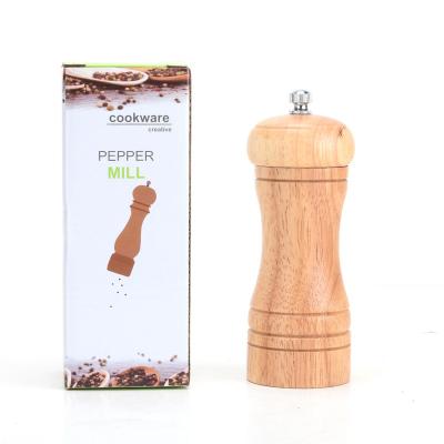 China Viable Wholesale Wooden Pepper Grinders Body Spice Bottle Spice Bottle Salt Pepper Mill Spice Jars for sale