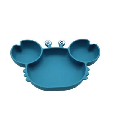 China Factory Wholesale Soft Baby Dish Food Grade Silicone Dinnerware Sets for sale