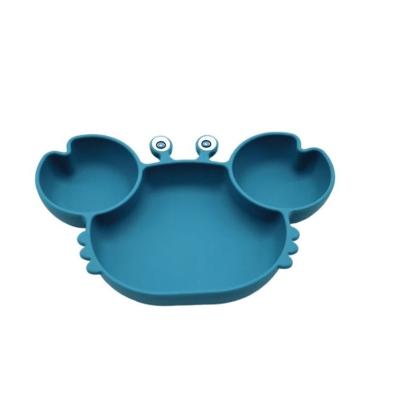 China Wholesale Soft Silicone Baby Dish For Baby Dinnerware Sets Baby Bowl Feeding Dinner Dish for sale