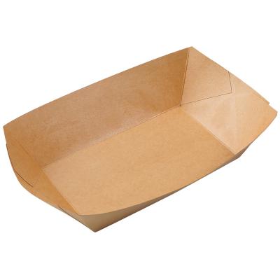 China Disposable Eco-friendly Biodegradable Food Tray Disposable Paper Snack Tray From Supply Eco Friendly Maker Packaging for sale