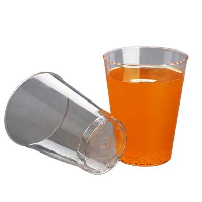 China 240ML/8oz Custom Printing PP Logo Cup Food Grade Transparent Disposable Eco-friendly Plastic Tea Cup for sale