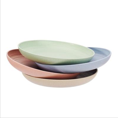 China Sustainable Wholesale Plastic 4colors Dishes Sets Dinnerware Sets For Household for sale