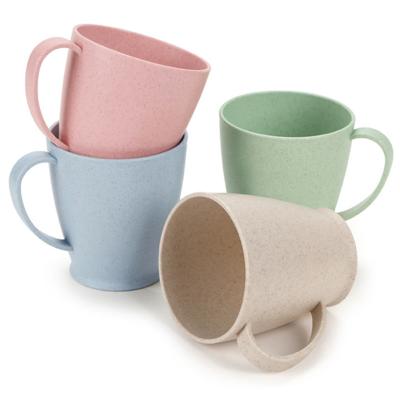 China Cheap Environmentally Friendly Sustainable Price Wheat Straw Coffee Mug Tea Cups Cup 160ML Water Plastic Cups for sale