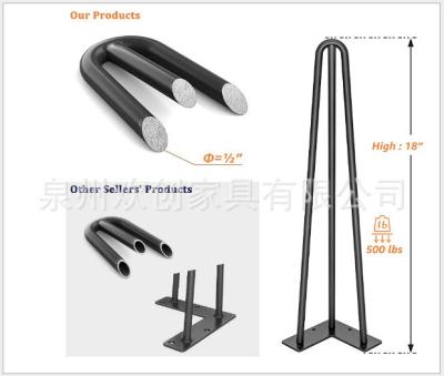 China Worldwide Customized Rustproof Metal Table Legs For Hotel for sale