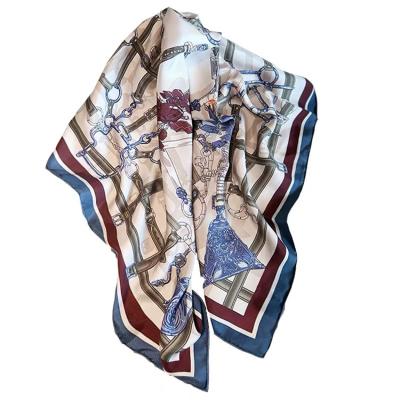 China Zipei Soft Elegant Luxury 2020 New Arrival Wholesale 100% Handmade Prints Making 110x110 Square Satin Ladies Silk Scarves for sale