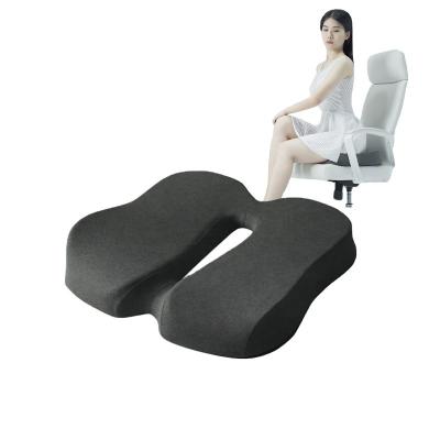 Chine Conception d'étiquette de lavage personnalisée en mousse de mémoire en forme de U. Coussin de chaise de bureau avec support de hanche à vendre