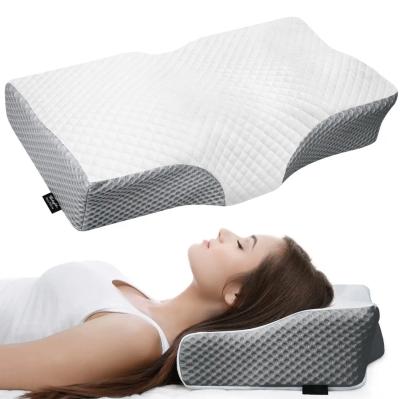 China Almohada de excavación de columna cervical para cuello y soporte analgésico Almohada de cama de espuma de memoria en venta