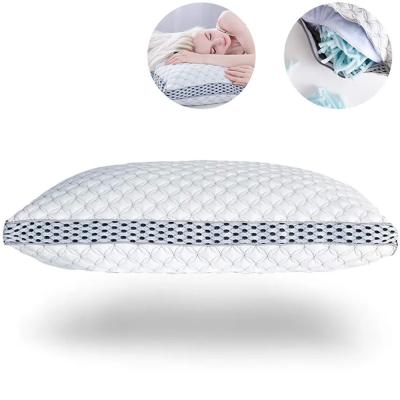 China JOURM Cooling Shredded Memory Foam Pillow Hot Seller Washable Bed Bamboo For Sleeping for sale