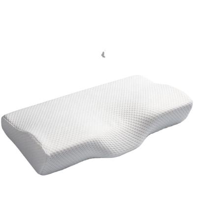 China White Knitted Fabric Memory Foam Neck Pillow for Side Sleeping Pain Relief Hotel Home for sale