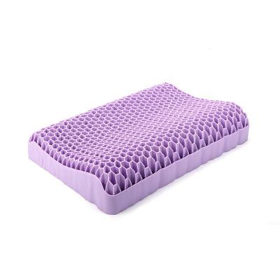 China 3.5kg Purple TPE Pressure Relief Gel Sleeping Pillow for a Comfortable Night's Sleep for sale