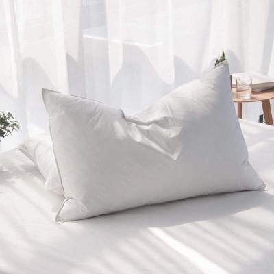 China NECK Part Luxury Goose Feathers Down Pillow for Sleeping Hotel Collection Queen Size for sale