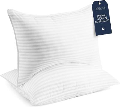 China Molded Hotel Collection Bed Pillows Set of 2 Standard / Queen Size for Side Sleepers for sale