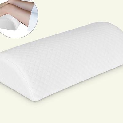 China Anti-Static Memory Foam Semi Round Leg Pillow for Slow Rebound Leg Pressure Relief for sale