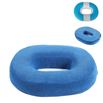 China Large Square Memory Foam Gel Seat Cushion with Breathable Knitted Design for sale