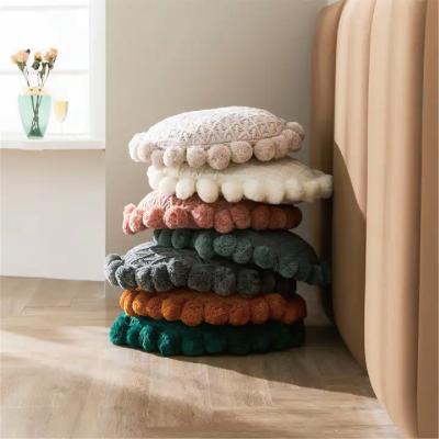 China High Density Foam Filling Knitted Throw Pillow Case for Sofa Bed Decor in Customized Color for sale